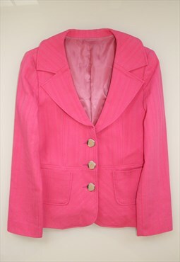 80s Maxi Collar Pink Blazer