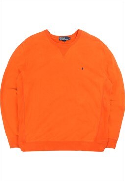 Vintage  Ralph Lauren Sweatshirt Heavyweight Crewneck Orange