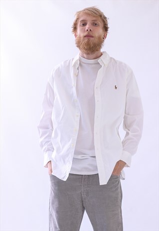 MENS POLO RALPH LAUREN LONG SLEEVE LOGO CASUAL SHIRT