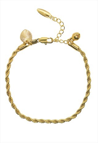 TWISTED CHAIN ANKLET
