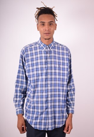 POLO RALPH LAUREN MENS VINTAGE SHIRT LARGE MULTI CHECK 90S
