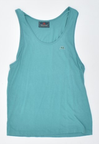 VINTAGE 90'S KAPPA VEST TOP TURQUOISE