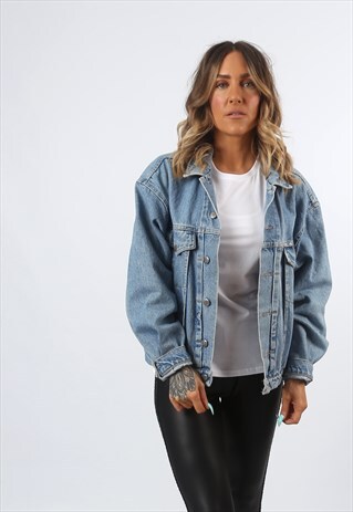 DENIM JACKET VINTAGE HENRY.I.SIEGEL UK 12 (81O)