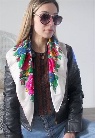 VINTAGE SCARF PRINTED