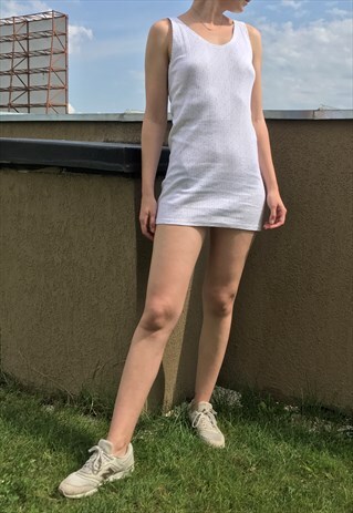 90S TEXTURED COTTON DRESS