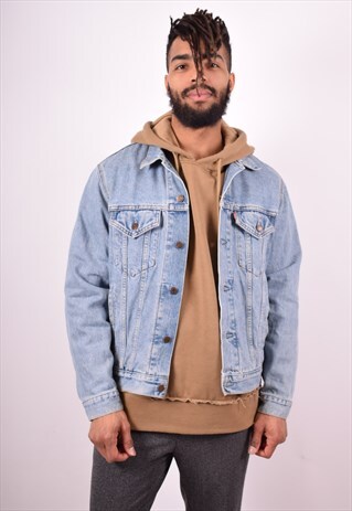 LEVI'S MENS VINTAGE DENIM JACKET MEDIUM BLUE 90'S