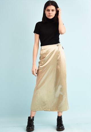 Y2K WRAPPED UP SHIMMER KITSCH MIDI SKIRT