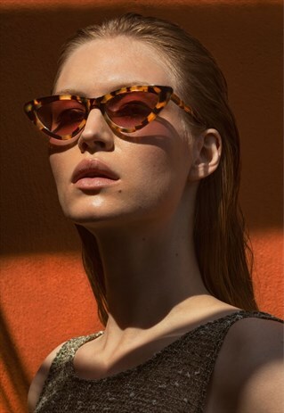 JUICY PINK CAT-EYE SUNGLASSES