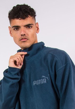 VINTAGE 90'S PUMA 1/4 ZIP FLEECE