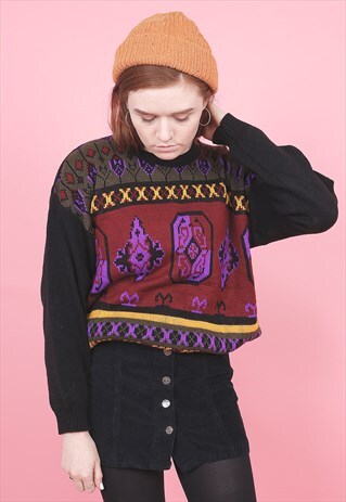 VINTAGE PATTERNED JUMPER /R14194