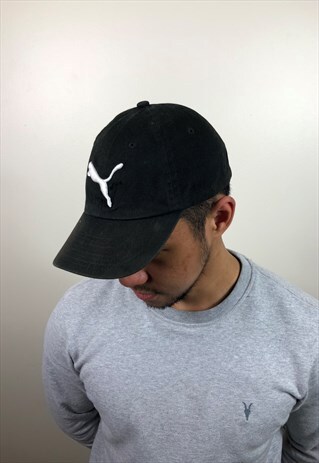 VINTAGE BLACK PUMA CAP
