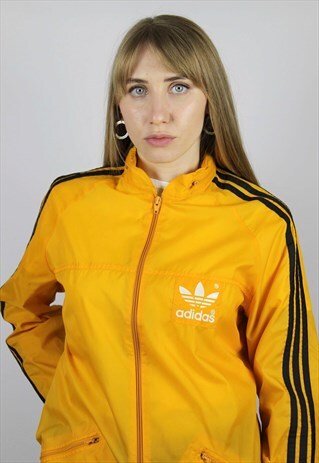 yellow adidas windbreaker jacket