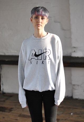 90S VINTAGE NIKE AIR SPELL OUT SWEATER
