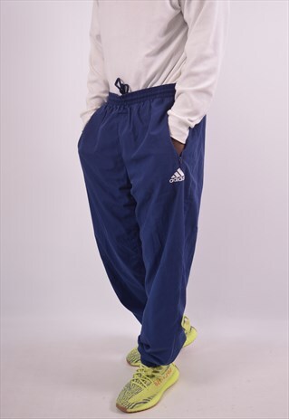 VINTAGE ADIDAS TRACKSUIT TROUSERS BLUE
