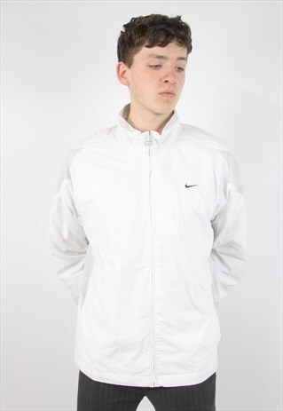 VINTAGE NIKE WHITE ZIP-UP JACKET