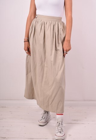 CALVIN KLEIN WOMENS VINTAGE SKIRT W26 BEIGE 90S