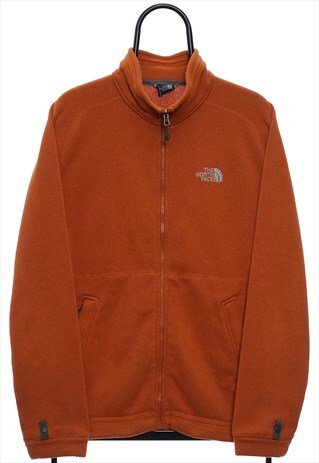 VINTAGE THE NORTH FACE ORANGE ZIP UP FLEECE WOMENS
