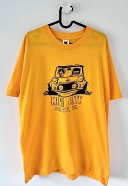 Vintage mini city fairport orange single stitch T-shirt XL 