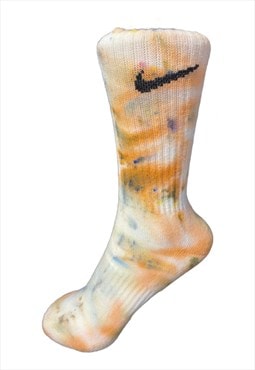Hand Dyed Nike Sock Bronze 1 pair 