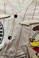 VINTAGE 90S GARFIELD ALL-STARS BASEBALL STYLE BUTTON SHIRT