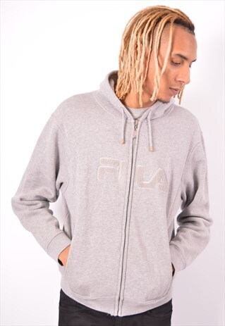 VINTAGE FILA HOODIE SWEATER GREY