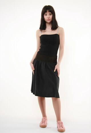 90S VINTAGE BRUNELLO CUCINELLI CASHMERE MIDI DRES 777