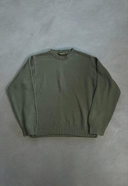 Vintage Men's Timberland Khaki Knitted Jumper