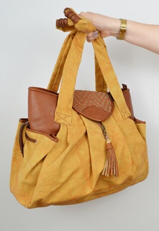 LEATHER TRIM SHOPPER