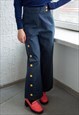 VINTAGE 80'S NAVY WIDE TROUSERS
