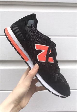 WOMENS NEW BALANCE 996 REFLECTIVE BLACK PINK SPORT TRAINERS