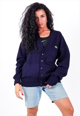 VINTAGE CHEMISE LACOSTE KNITWEAR CARDIGAN K484