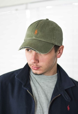 VINTAGE POLO RALPH LAUREN CAP HAT LOGO 90S X 3.3