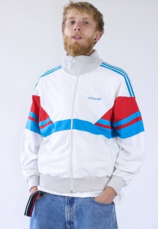 VINTAGE MENS ADIDAS ORIGINALS TRACK TOP TEAM JACKET