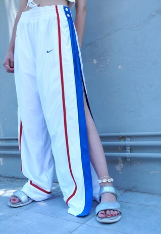 VINTAGE 90S NIKE POPPER TRACKSUIT BOTTOMS