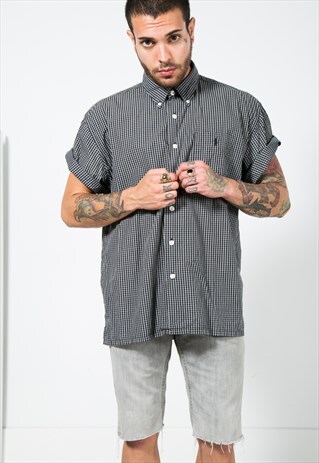 VINTAGE 80S POLO RALPH LAUREN SHORT SLEEVE SHIRT/ S2391