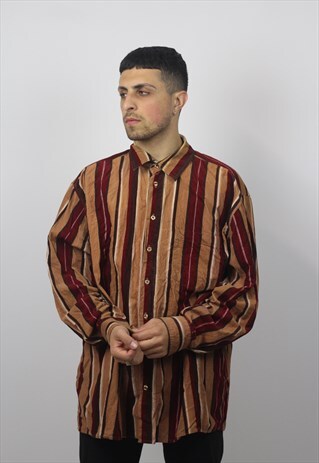 VINTAGE CORD STRIPED SHIRT