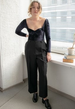 Vintage 80's Black Classic Trousers