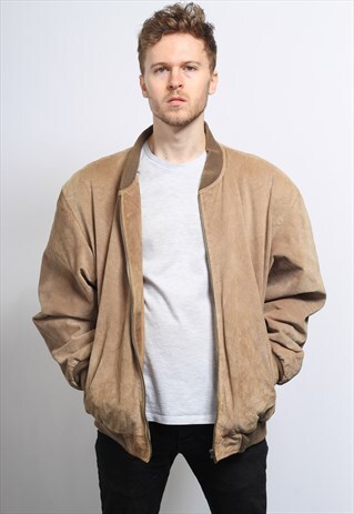 VINTAGE SUEDE BOMBER JACKET
