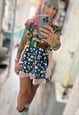 PATCHWORK MINI DRESS BOHO ALTERNATIVE RETRO STYLE 