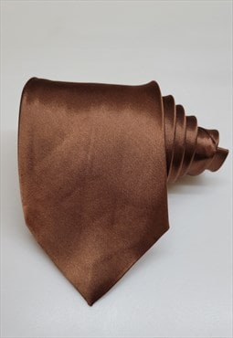 Color Brown Formal Tie Necktie for Men