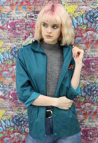 VINTAGE 90S SHELL JACKET / WINDBREAKER. UNISEX SPORTSWEAR.