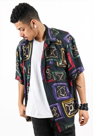 VINTAGE PATTERNED SHIRT PSAW434D
