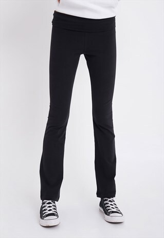 FLARED LEGGINGS - BLACK