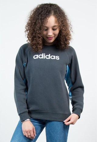 90'S ADIDAS NAVY SWEATSHIRT JUMPER