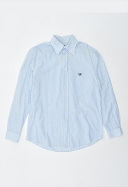 Vintage 00's Y2K Fred Perry Shirt Check Blue