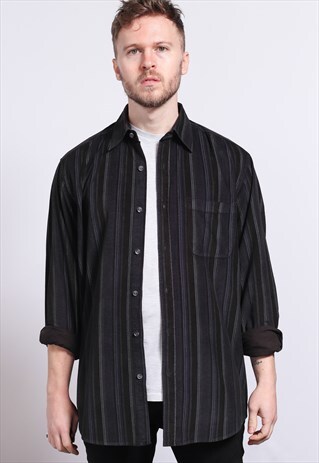 VINTAGE CORDUROY STRIPED SHIRT