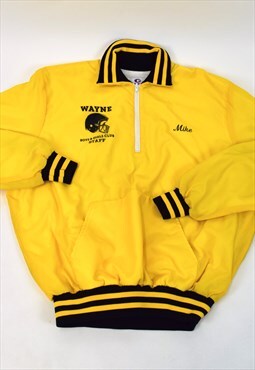 Vintage 90s Game SportWear Yellow 1/4 Zip Sweatshirt 