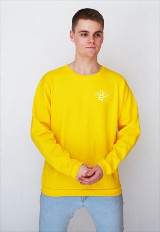 YELLOW BEE (WHITE) SWEATSHIRT