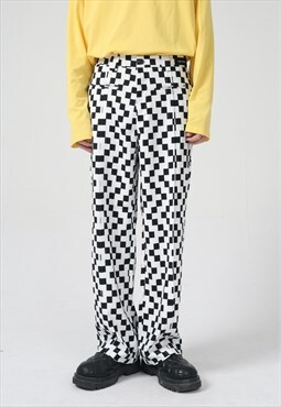 Men's statement checkerboard trousers SS2022 VOL.1
