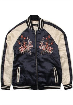 NEW LOOK 90's Bomber Jacket Full Zip up Varsity Jacket Mediu